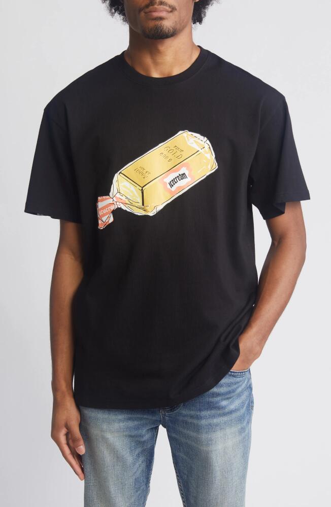 ICECREAM Bread Cotton Graphic T-Shirt in Black Cover