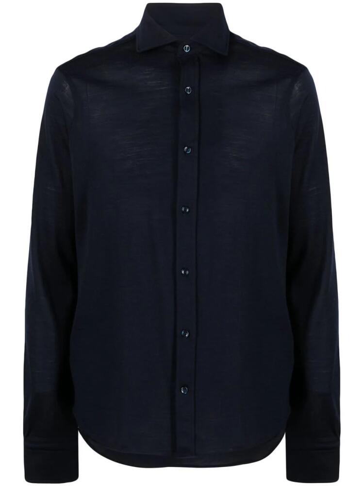 Paul & Shark long-sleeve jersey wool shirt - Blue Cover