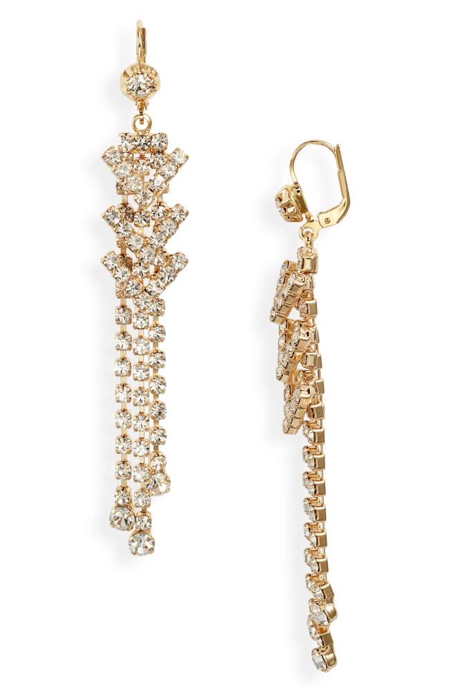 Gas Bijoux Triana Crystal Drop Earrings in Gold Cover