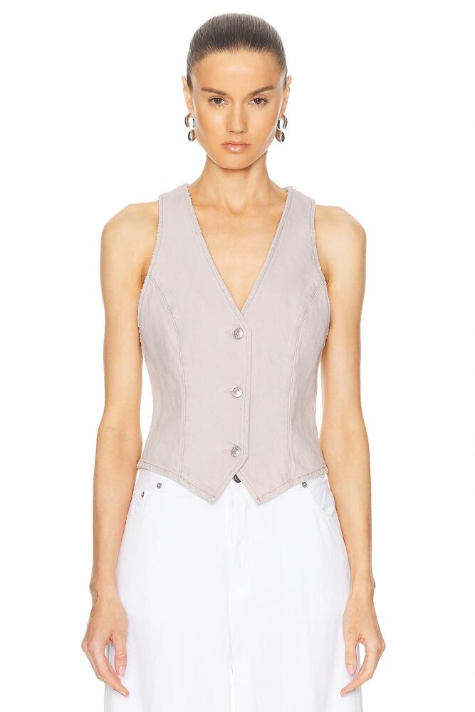 AGOLDE Heller Vest in Light Grey Cover