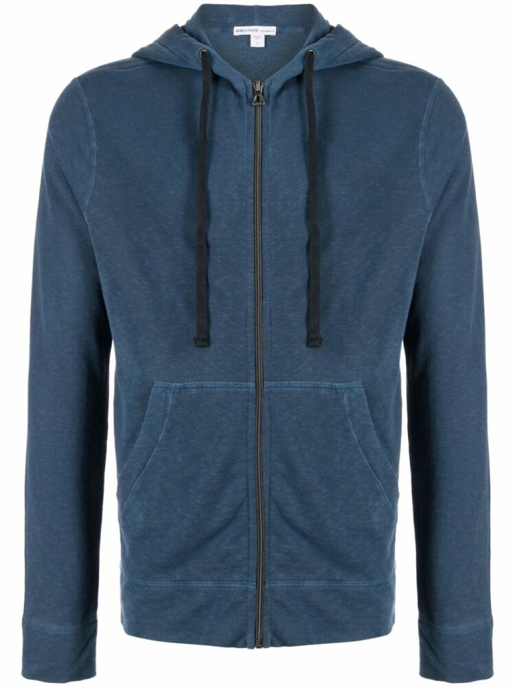 James Perse French Terry zip-up hoodie - Blue Cover