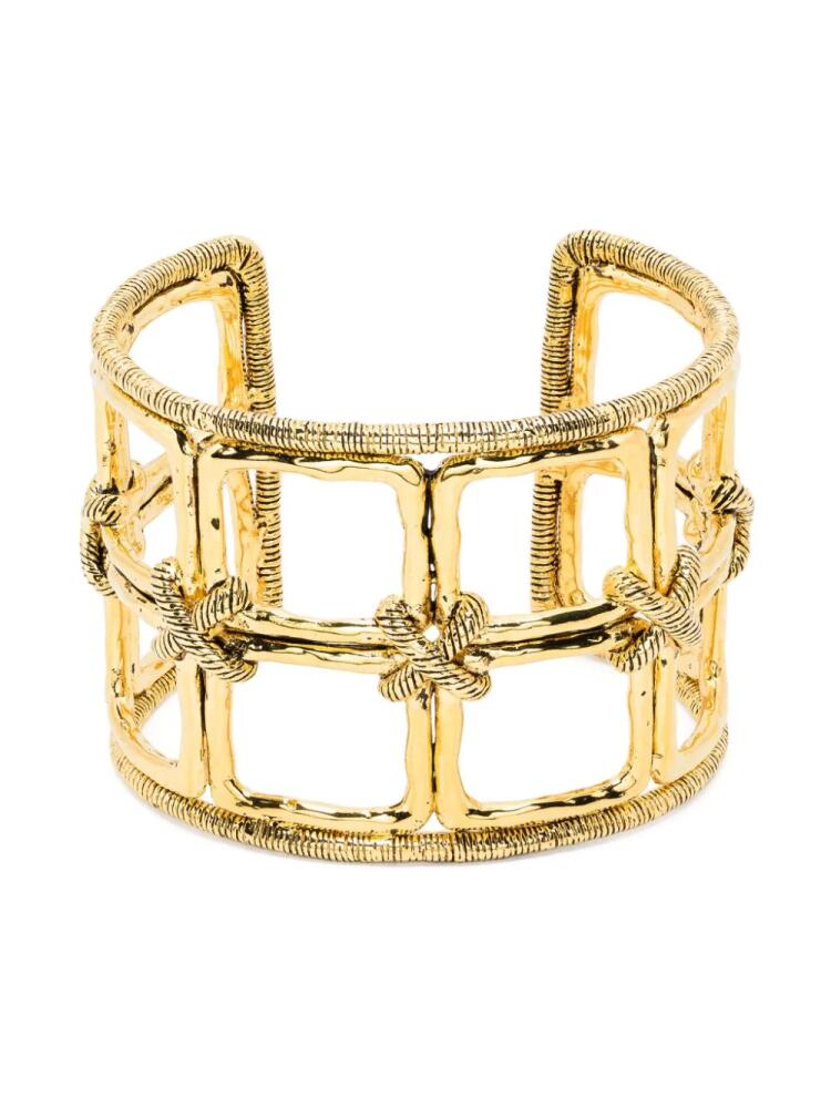 Aurelie Bidermann Caliche cuff bracelet - Gold Cover