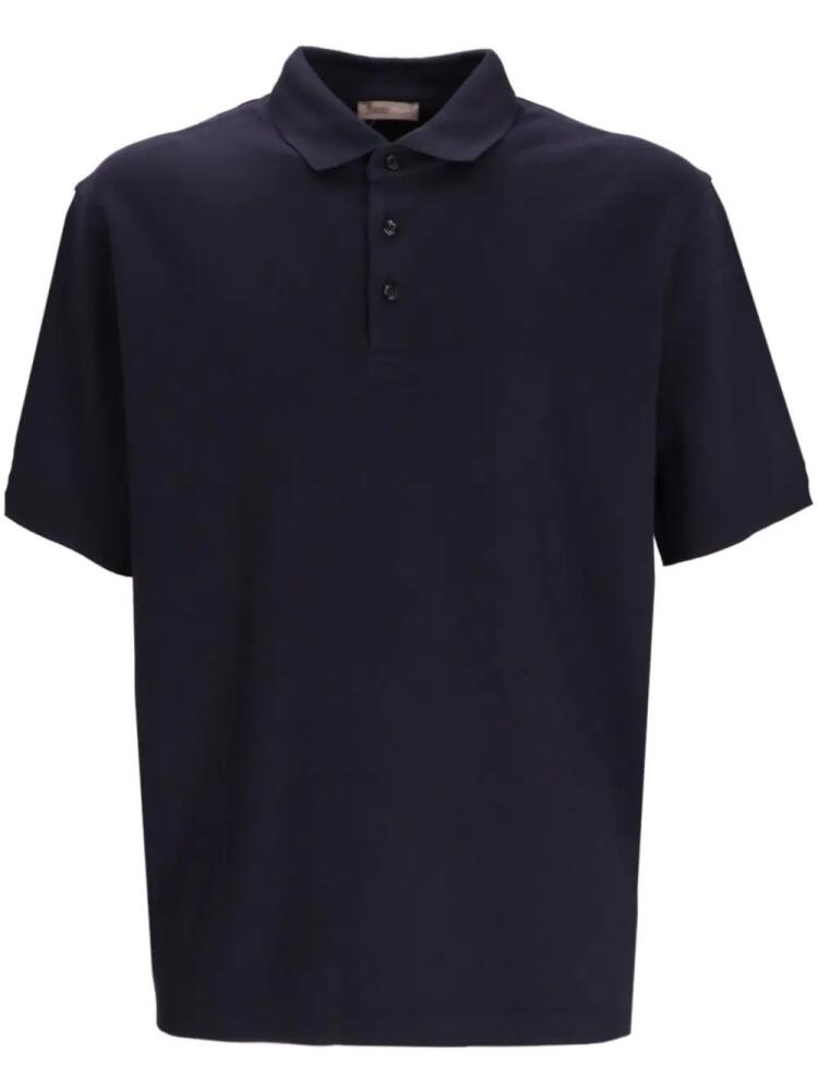 Herno cotton polo shirt - Blue Cover