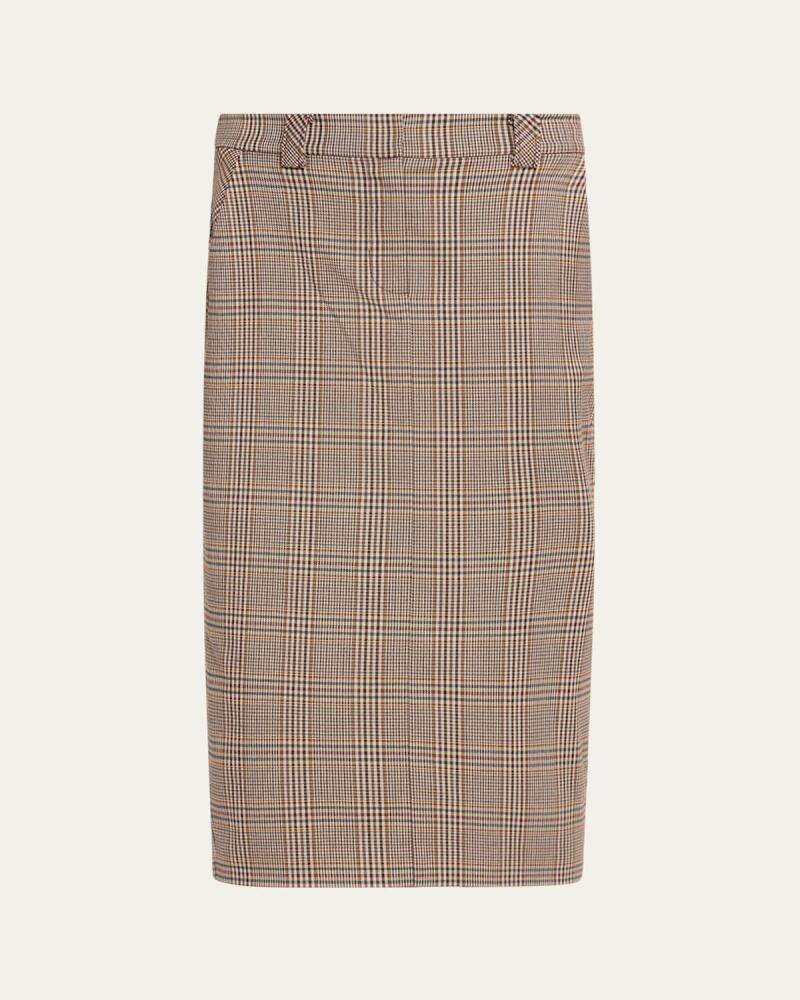 Ramy Brook Clarissa Plaid Midi Skirt Cover