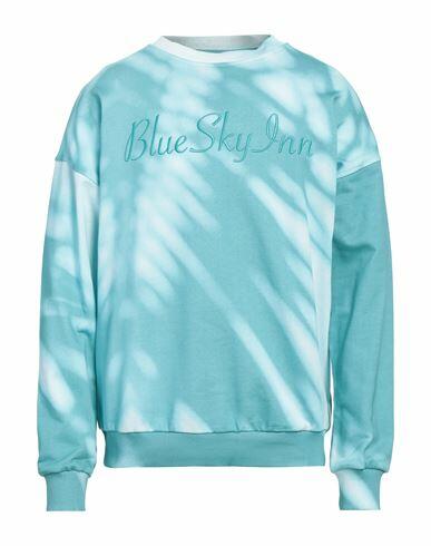 Blue Sky Inn Man Sweatshirt Sky blue Cotton, Elastane Cover