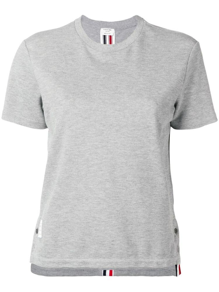 Thom Browne RWB Stripe piqué Tee - Grey Cover