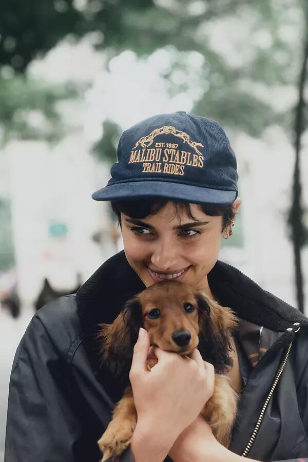 Coney Island Picnic Malibu Stables Corduroy Baseball Cap Cover