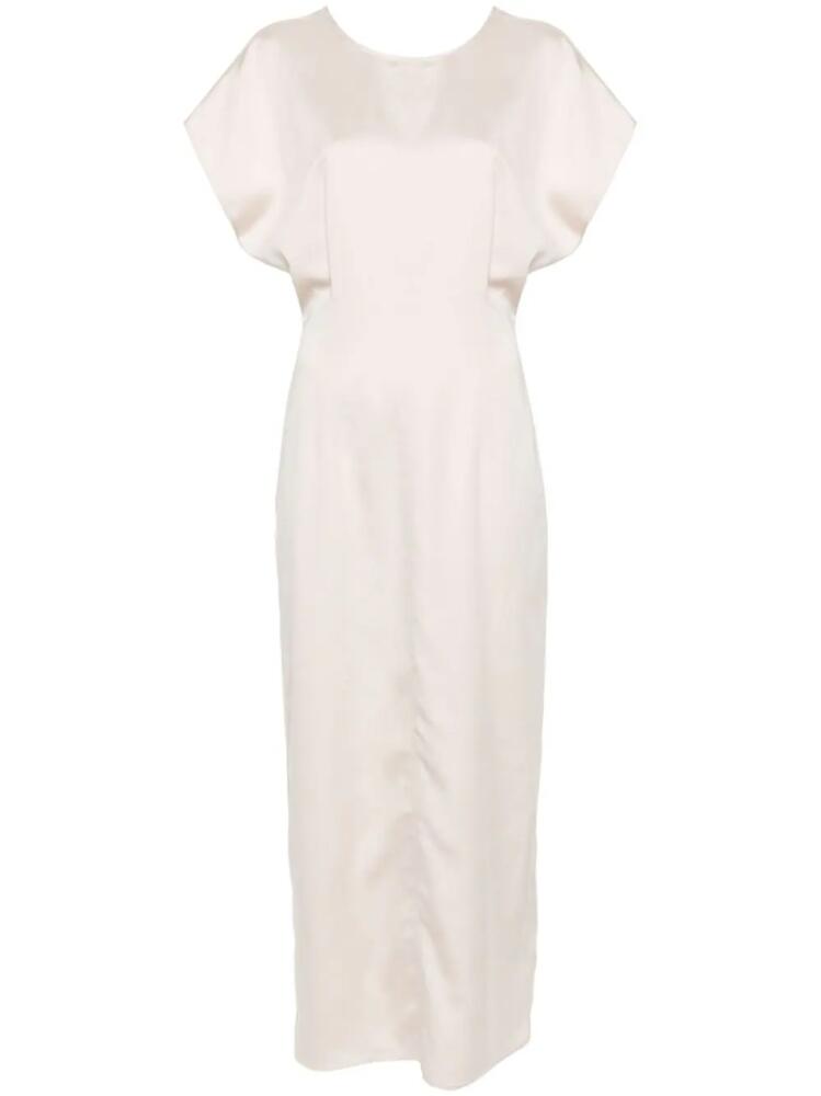 Calvin Klein structured satin maxi dress - Neutrals Cover