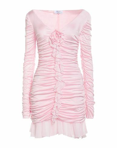 Blumarine Woman Mini dress Pink Viscose, Polyester Cover