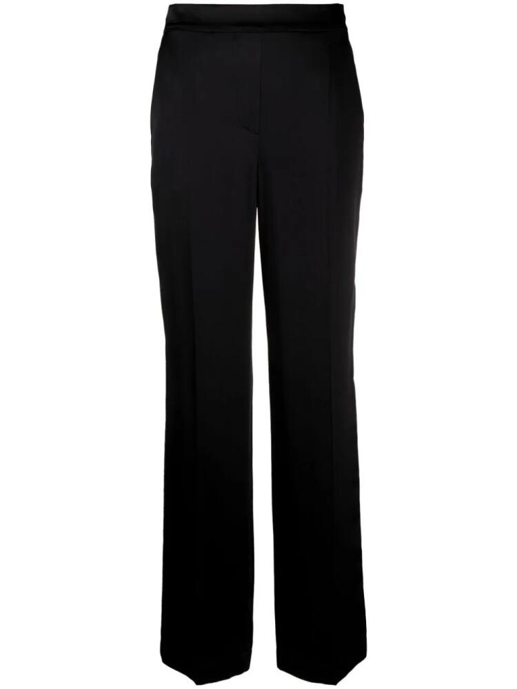 JOSEPH Tova satin-finish silk trousers - Black Cover