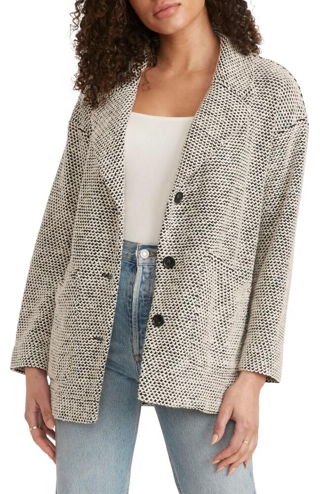 Marine Layer Birdseye Blazer in Black/White Contrast Cover