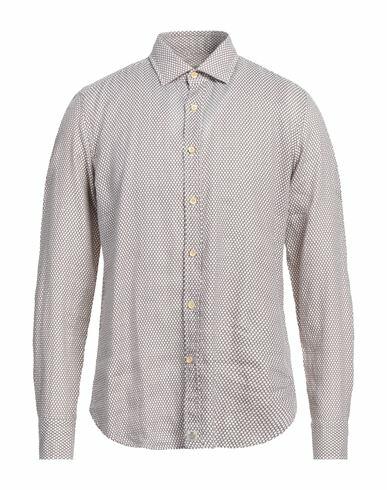 Sonrisa Man Shirt Brown Linen Cover