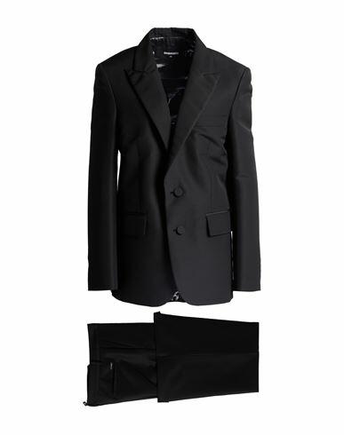 Dsquared2 Woman Suit Black Virgin Wool, Polyester, Silk Cover