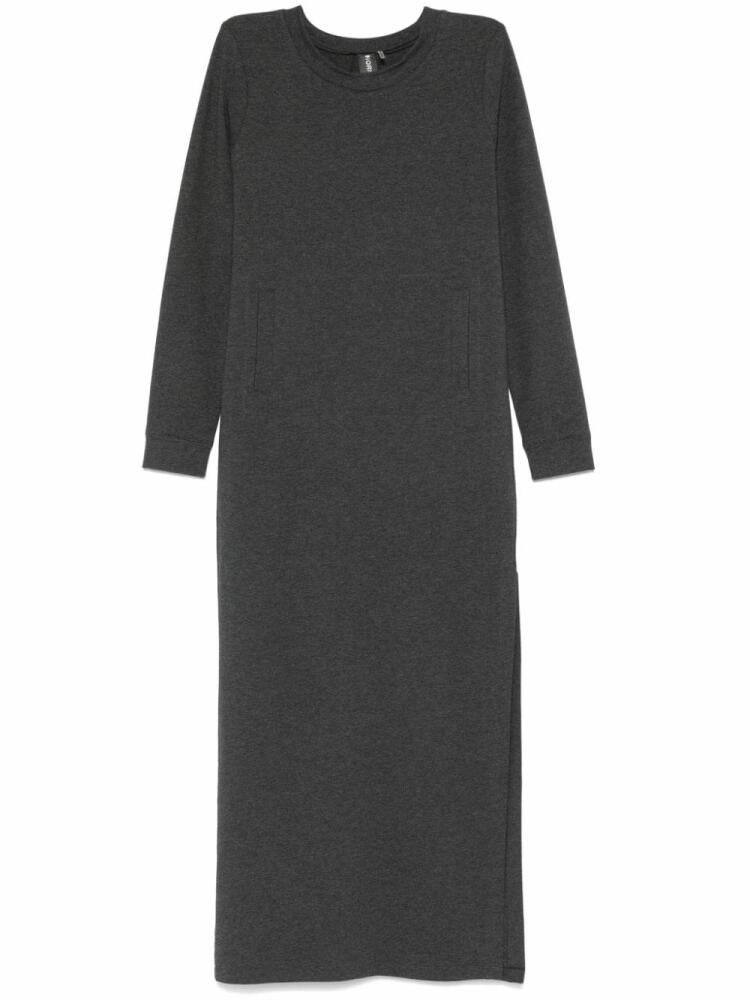 Norma Kamali side-slit tailored maxi dress - Grey Cover