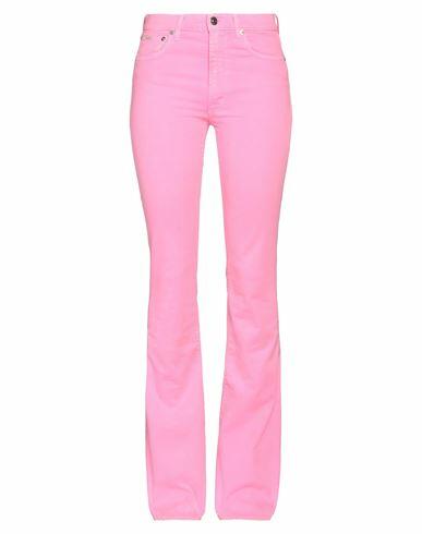 (+) People Woman Pants Fuchsia Cotton, Elastane Cover