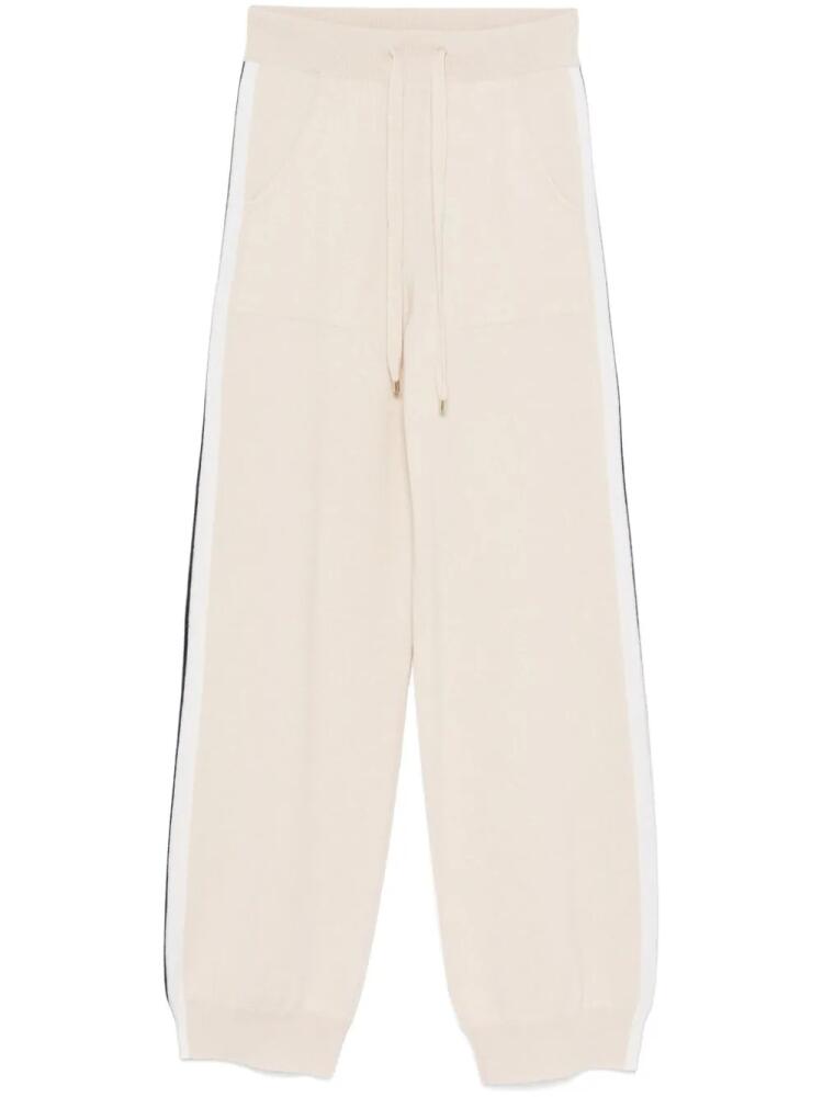 Lorena Antoniazzi stripe-detail track pants - Neutrals Cover