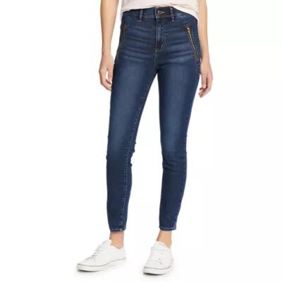 Eddie Bauer Women's Elysian 1/4-Top Zip High-Rise Skinny Jeans Cover