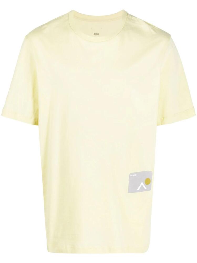 OAMC photograph-print short-sleeved T-shirt - Yellow Cover