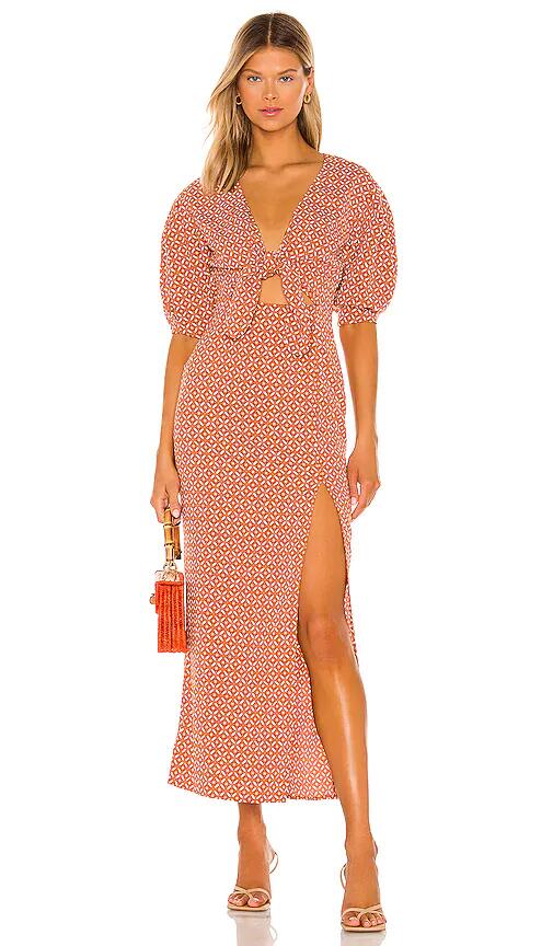 House of Harlow 1960 x REVOLVE Vincenza Maxi Dress in Rust Cover