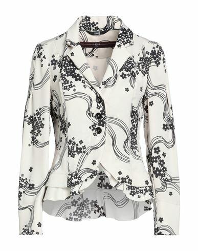 High Woman Blazer Ivory Polyester Cover