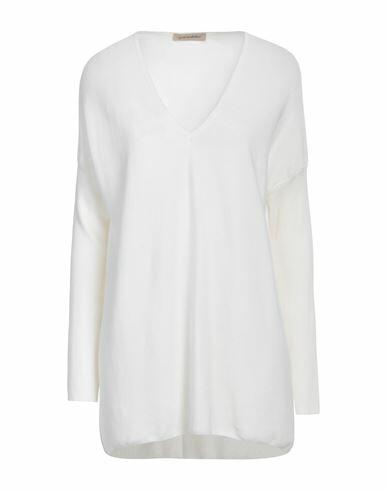 Gentryportofino Woman Sweater Cream Cotton, Cashmere Cover