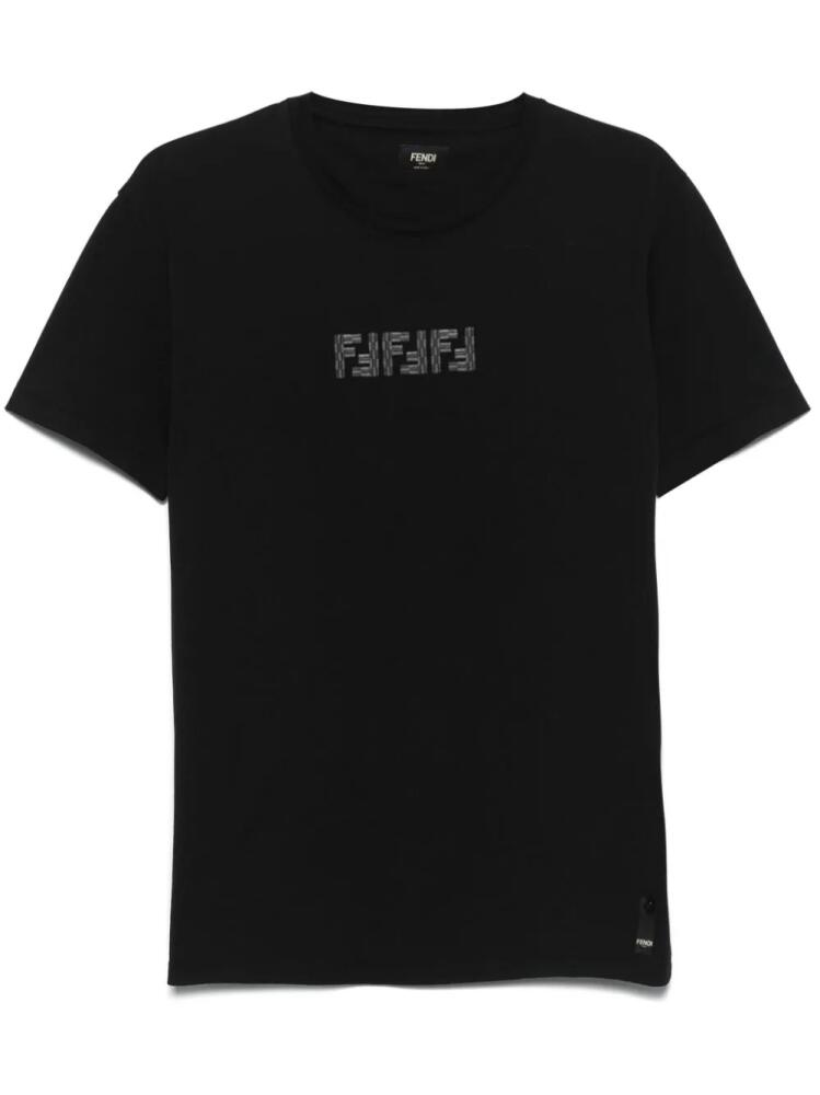 FENDI FF Labyrinth T-shirt - Black Cover