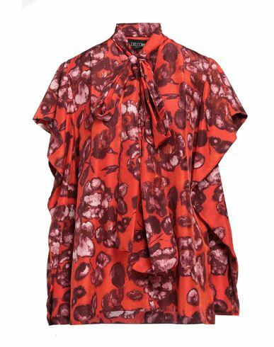 Del Core Woman Top Red Silk Cover