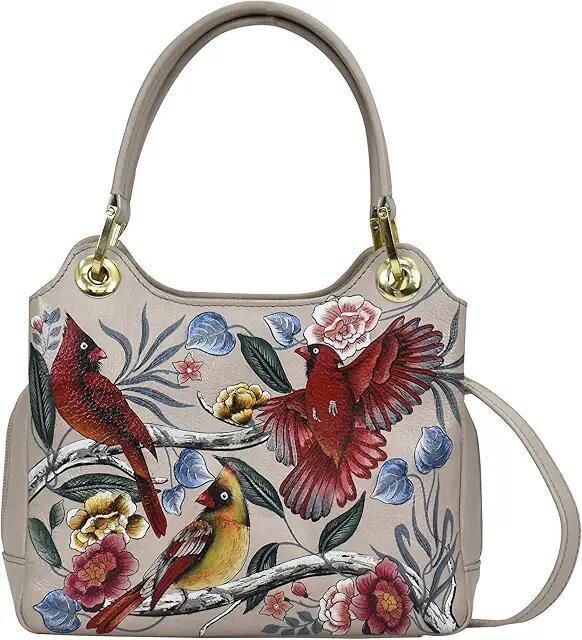 Anuschka Satchel with Crossbody Strap 708 (Cardinal Family) Bags Cover