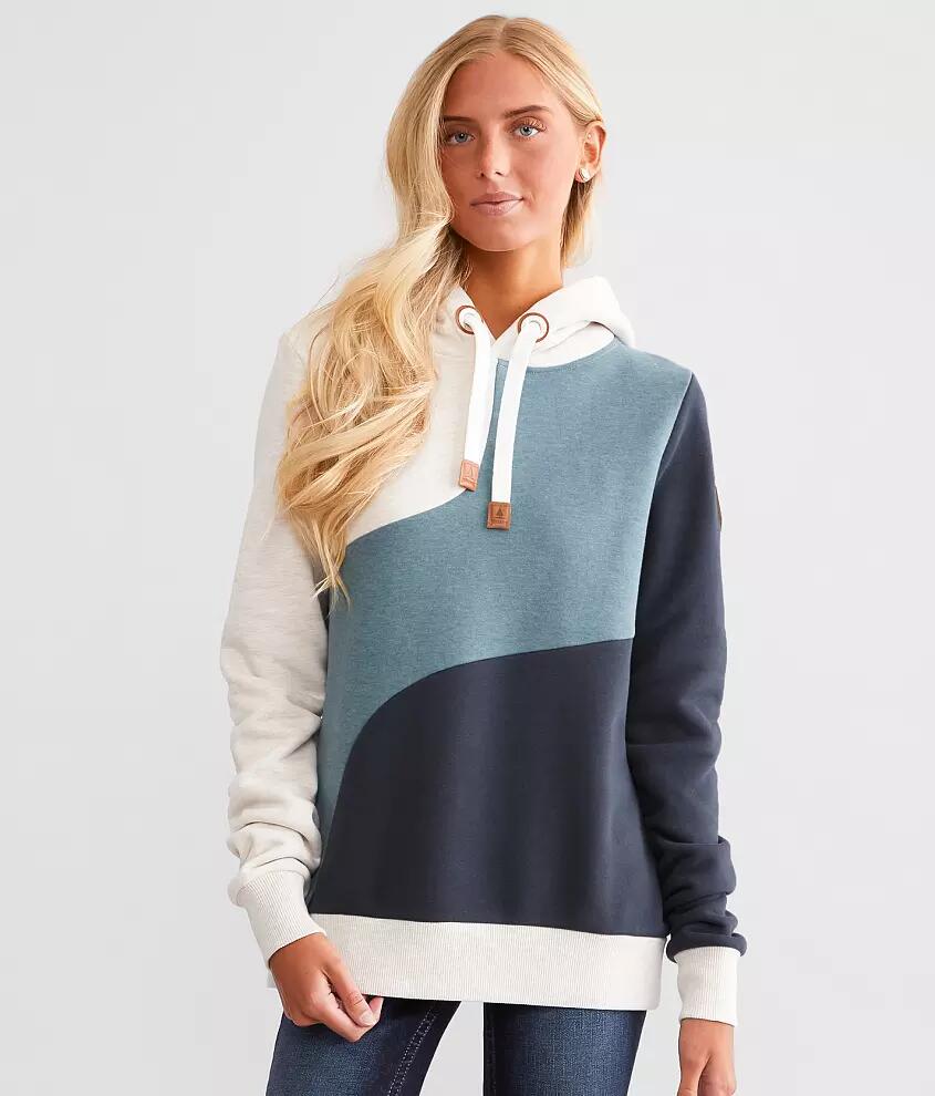 Wanakome Color Block Hooded Sweatshirt Cover