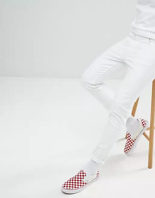 Weekday Sunday relaxed tapered Stretch White Tapered jeans Cover