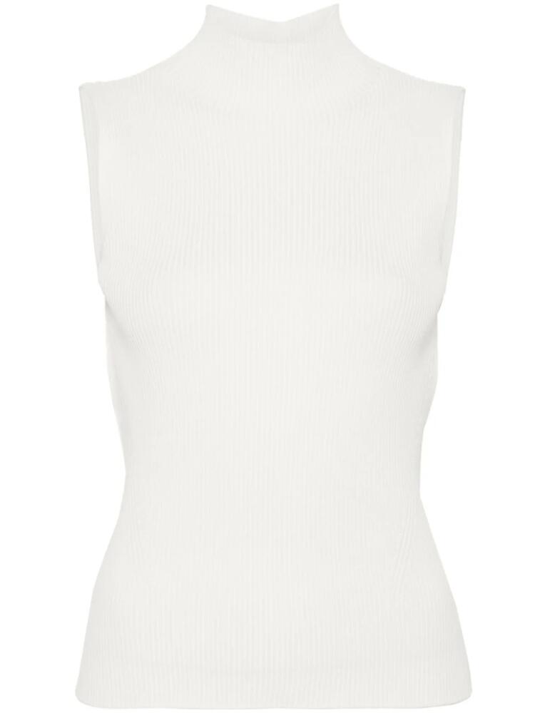 CFCL Portrait ribbed sleeveless top - White Cover