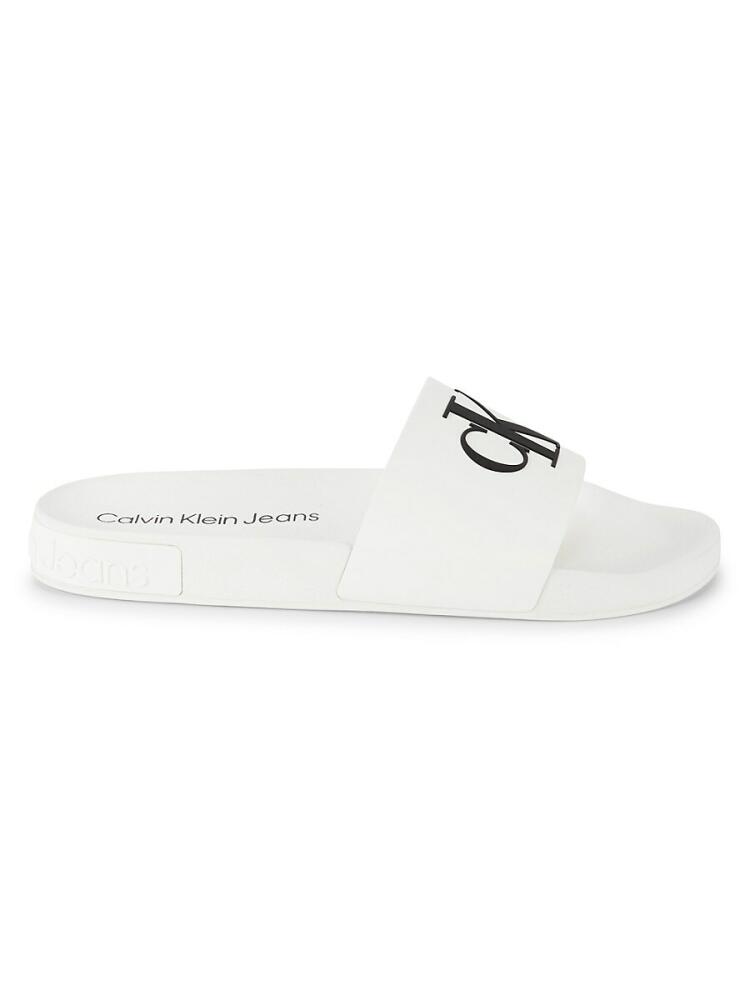 Calvin Klein Jeans Men's Logo Slides - White Cover