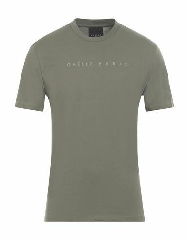 Gaëlle Paris Man T-shirt Military green Cotton Cover