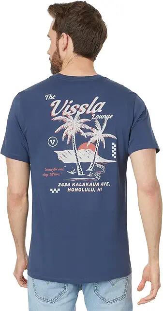 VISSLA Vissla Lounge Premium Short Sleeve Pocket Tee (Navy) Men's Clothing Cover