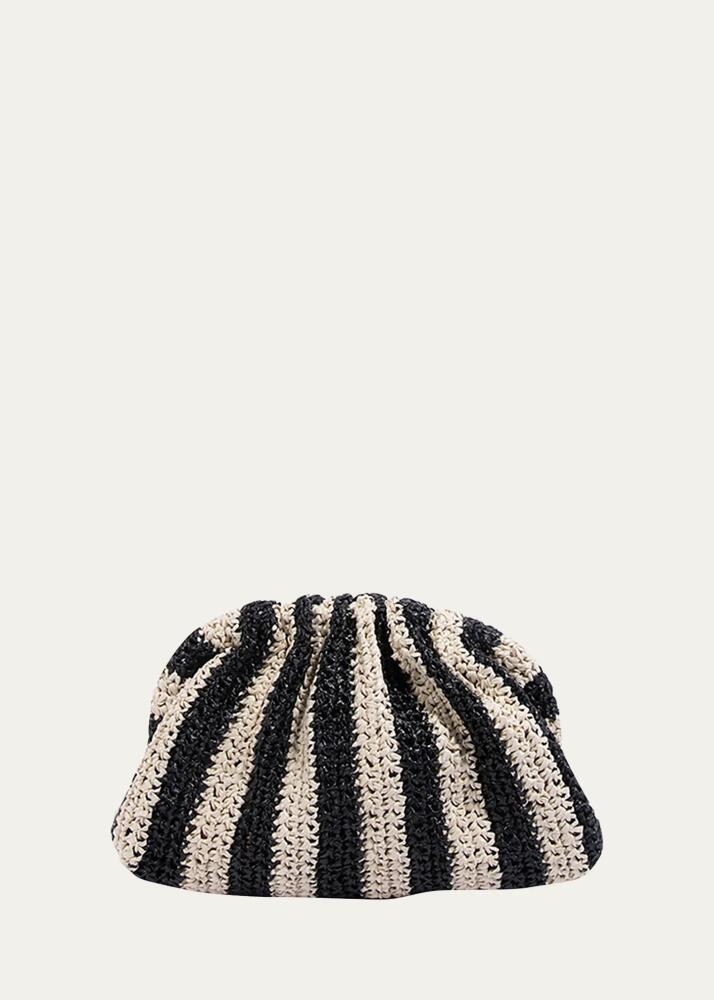 Maria La Rosa Game Striped Crochet Clutch Bag Cover