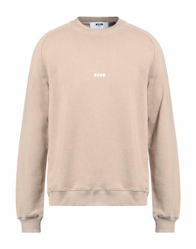 Msgm Man Sweatshirt Sand Cotton Cover