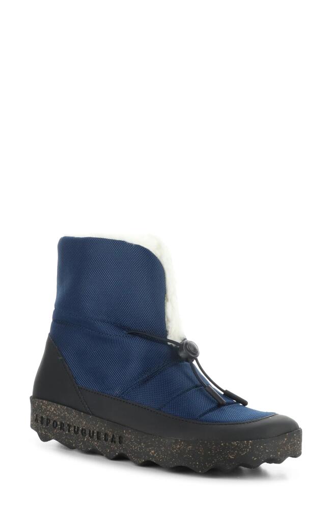 Asportuguesas by Fly London Faux Fur Lined Duck Boot in Navy Gravity/Faux Fur Cover