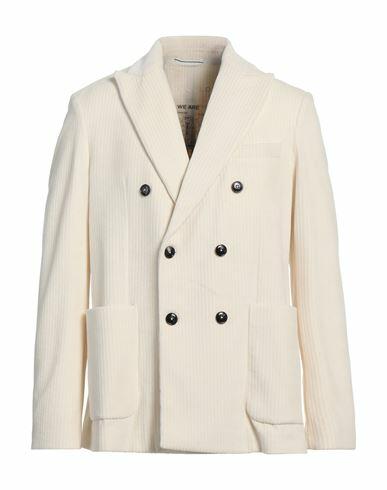 Circolo 1901 Man Blazer Ivory Cotton, Polyester Cover