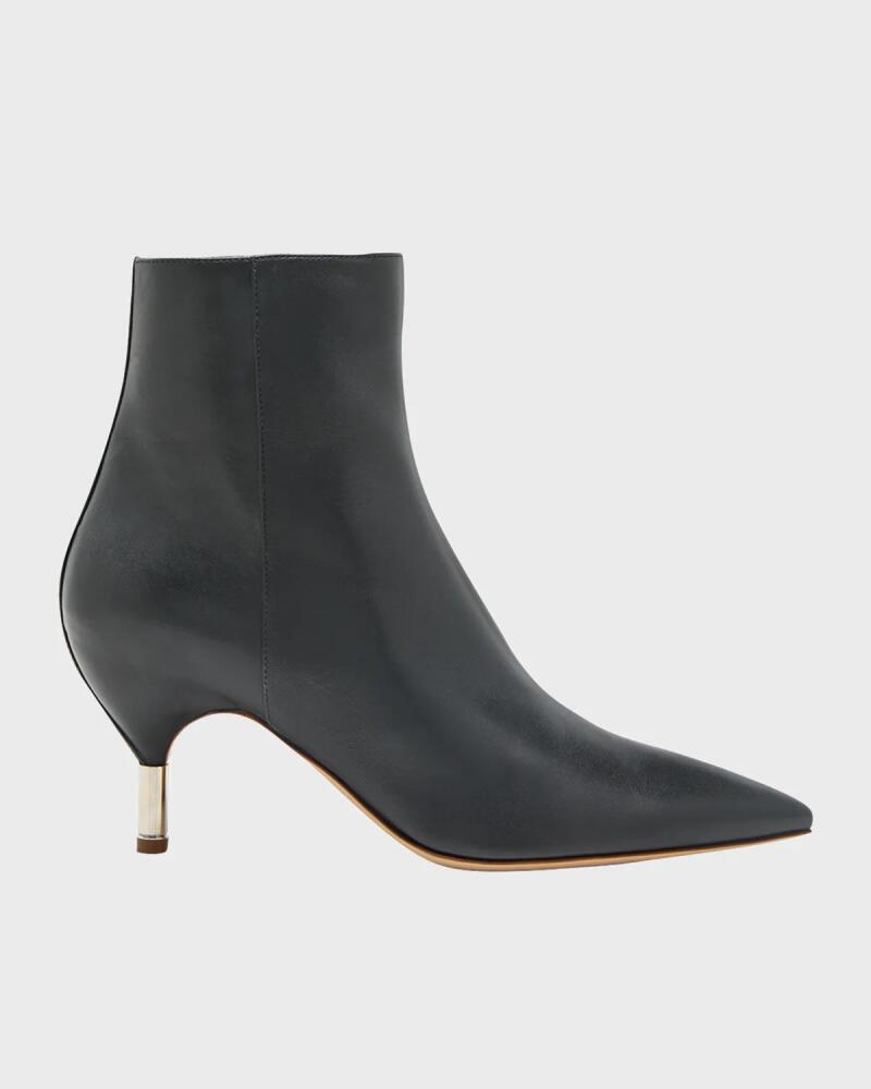 Gabriela Hearst Valeria Leather Zip Ankle Booties Cover