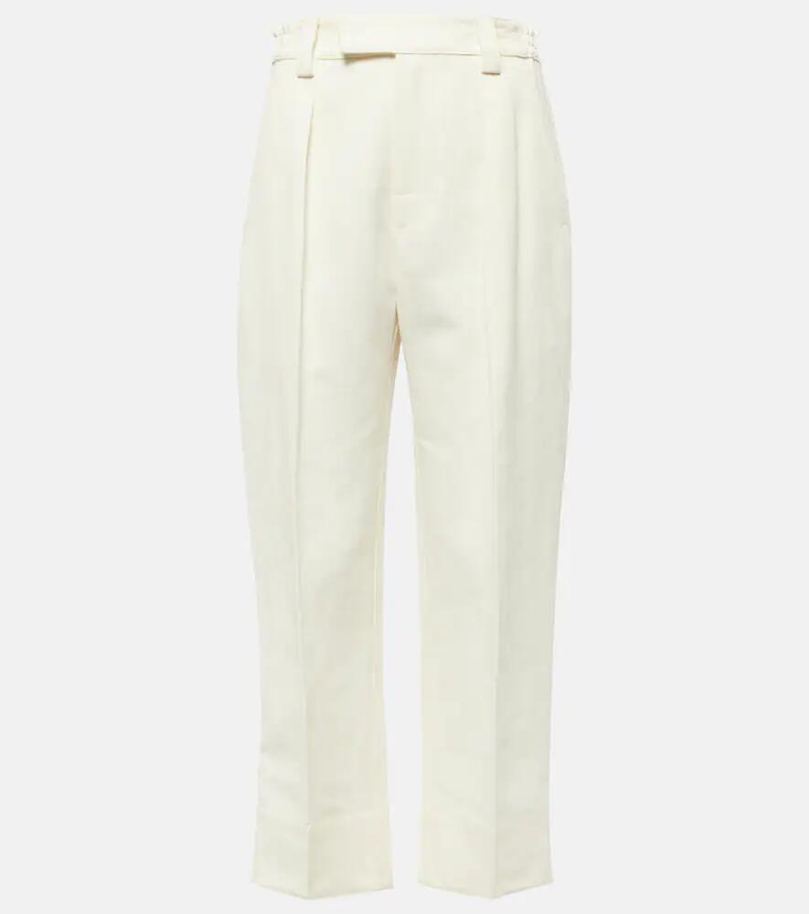 Loro Piana Linen and cotton straight pants Cover