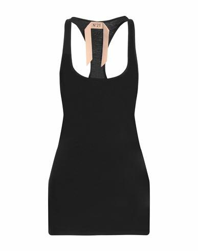 N°21 Woman Tank top Black Cotton Cover