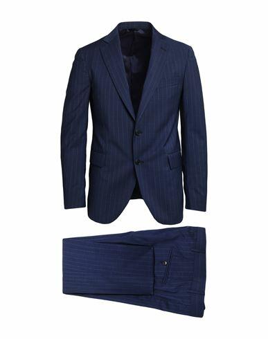 Tombolini Man Suit Navy blue Virgin Wool Cover