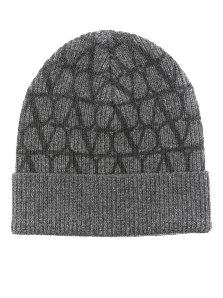 Valentino Garavani Toile Iconographe beanie - Grey Cover