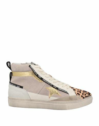 Emanuélle Vee Woman Sneakers Sand Soft Leather Cover