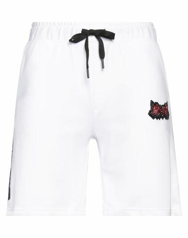 John Richmond Man Shorts & Bermuda Shorts White Cotton Cover