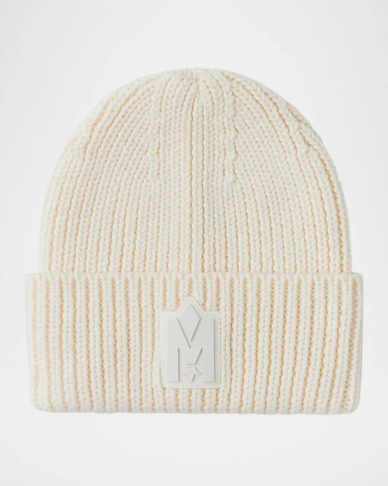 Mackage Men's M-Logo Patch Beanie Hat Cover