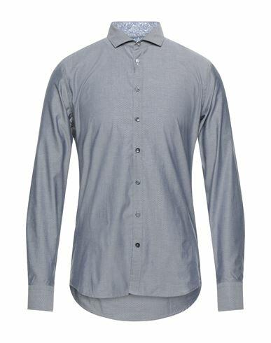 Sseinse Man Shirt Slate blue Cotton Cover