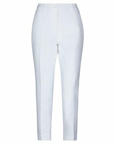 Boutique Moschino Woman Pants White Cotton Cover