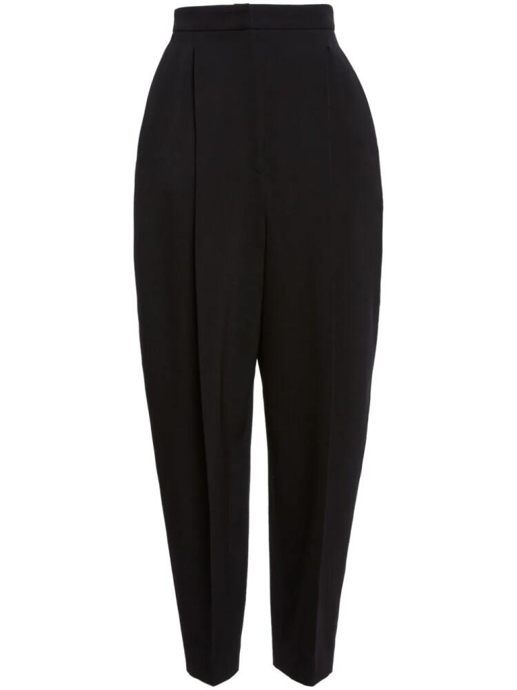 KHAITE Ashford pleated high-waisted trousers - Black Cover