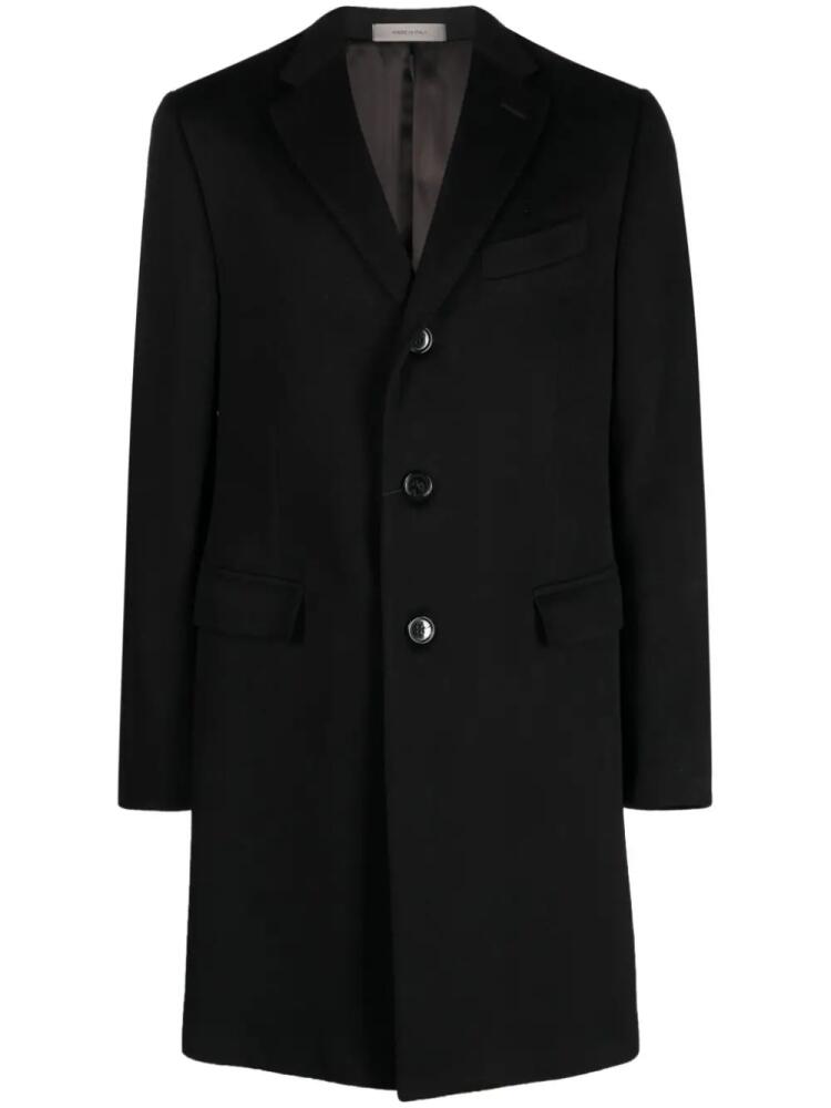 Corneliani single-breasted wool coat - Black Cover